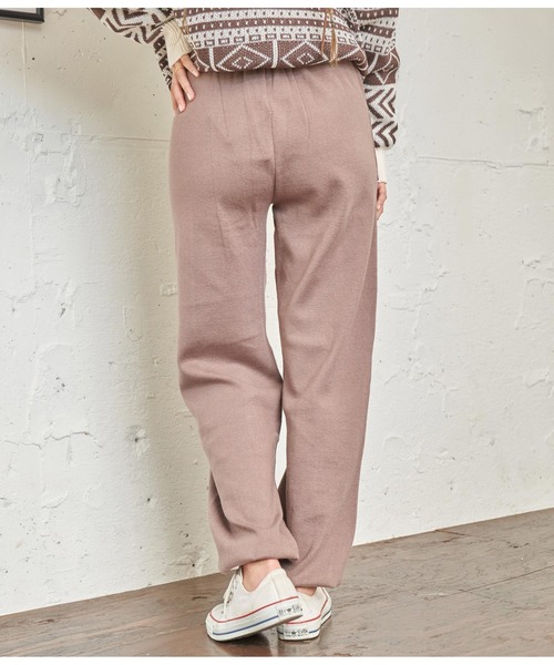 anap mimpi（アナップミンピ）の「センターラインニットジョガーパンツ（その他パンツ・レディース・グレイッシュベージュ/ブラック・FREE）」の12枚目の写真