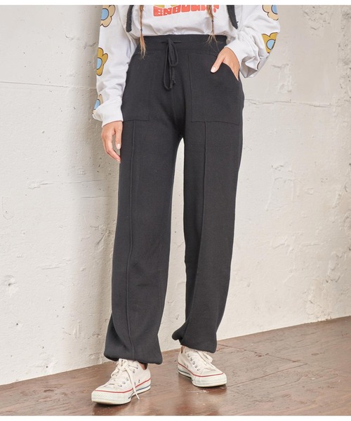 anap mimpi（アナップミンピ）の「センターラインニットジョガーパンツ（その他パンツ・レディース・グレイッシュベージュ/ブラック・FREE）」の22枚目の写真