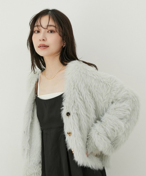 VIS（ビス）の「ラビットタッチカーディガン（カーディガン/ボレロ