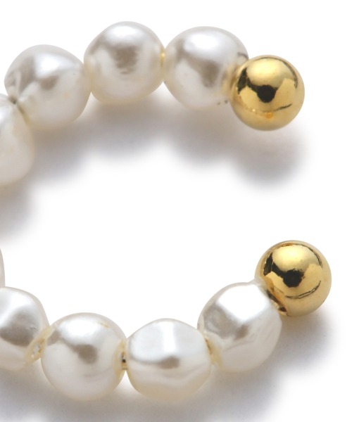 ROSE BUD（ローズバッド）の「(YEONSEO)ミニパールイヤーカフ（イヤーカフ・レディース・ホワイト・FREE）」の4枚目の写真