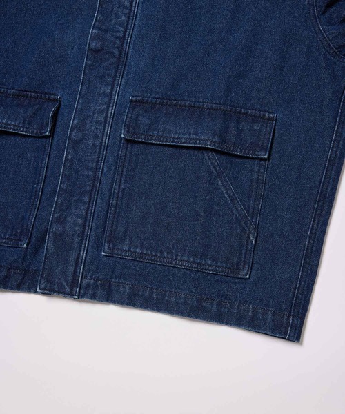 re_k by JUNRED（レクバイジュンレッド）の「re_k by JUNRED / ショートデニムハンティングジャケット（デニムジャケット・メンズ・ネイビー/ブラック・M/L/S）」の17枚目の写真