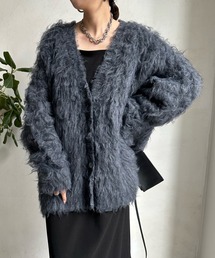【WEB限定】リサイクルシャギーカーディガン