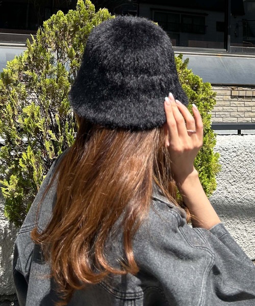 INGNI（イング）の「シャギーハット（ハット・レディース・ベージュ/オフホワイト/グレー/ブラック・ONE SIZE）」の8枚目の写真