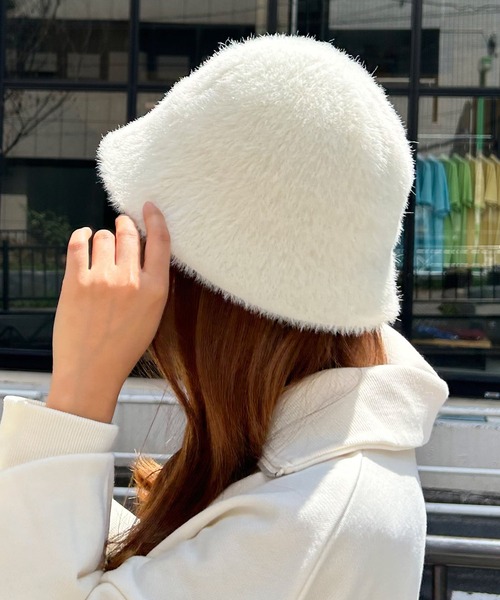 INGNI（イング）の「シャギーハット（ハット・レディース・ベージュ/オフホワイト/グレー/ブラック・ONE SIZE）」の11枚目の写真