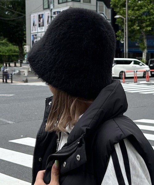 INGNI（イング）の「シャギーハット（ハット・レディース・ベージュ/オフホワイト/グレー/ブラック・ONE SIZE）」の9枚目の写真