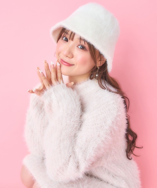 INGNI（イング）の「シャギーハット（ハット・レディース・ベージュ/オフホワイト/グレー/ブラック・ONE SIZE）」の15枚目の写真