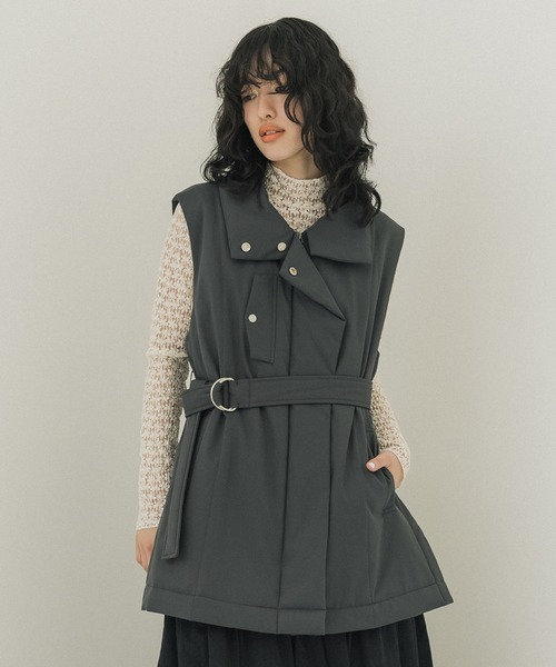 新品タグ付き！PUBLIC TOKYO キルティングスタンドカラージレ PUBLIC TOKYO（パブリックトウキョウ）の「キルティングスタンドカラー