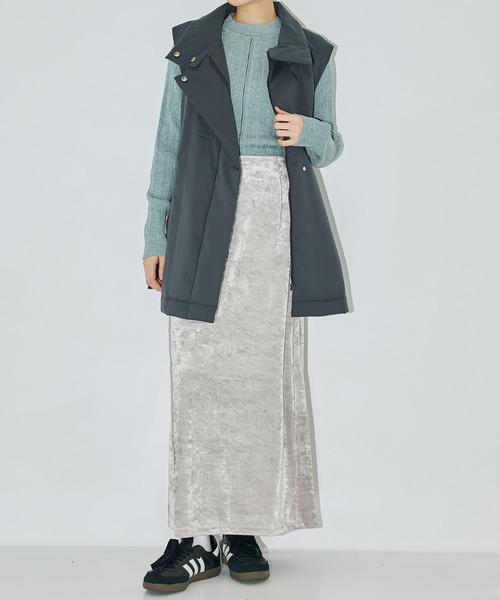 新品タグ付き！PUBLIC TOKYO キルティングスタンドカラージレ PUBLIC TOKYO（パブリックトウキョウ）の「キルティングスタンドカラー