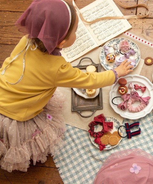 panpantutu（パンパンチュチュ）の「リボンワルツカーディガン(80-130cm)（カーディガン/ボレロ・キッズ・ボルドー/イエロー系その他/スモークピンク・100cm/130cm/110cm/120cm/90cm/80ｃｍ）」の19枚目の写真