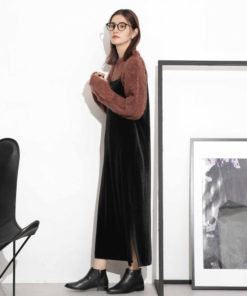 NANO universe（ナノユニバース）の「シャギーニットプルオーバー（ニット/セーター・レディース・ベージュ/ブラウン/ネイビー・FREE）」の16枚目の写真