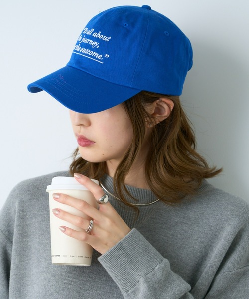 CIAOPANIC TYPY（チャオパニックティピー）の「ロゴ刺繍キャップ（キャップ・レディース・ネイビー/レッド/ブルー/オフホワイト・ONE SIZE）」の3枚目の写真