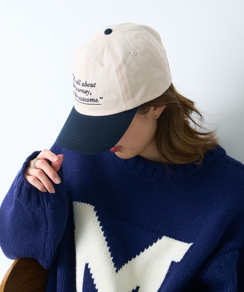 CIAOPANIC TYPY（チャオパニックティピー）の「ロゴ刺繍キャップ（キャップ・レディース・ネイビー/レッド/ブルー/オフホワイト・ONE SIZE）」の5枚目の写真