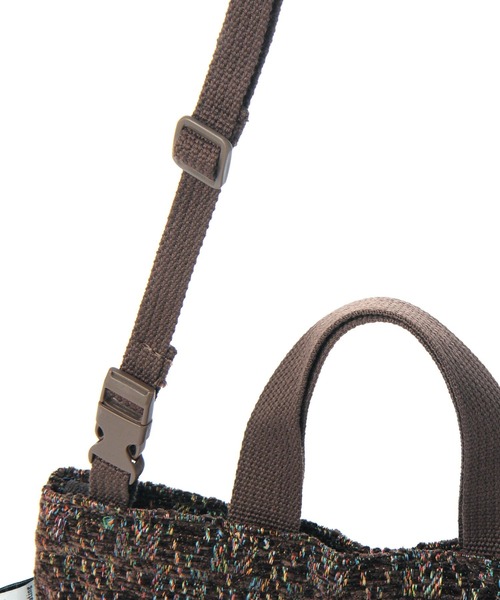 niko and...（ニコアンド）の「オリジナルニコロゴジャガードショルダーバッグ【ニコロゴトート】（ショルダーバッグ・レディース・アイボリー/ブラウン・0）」の7枚目の写真