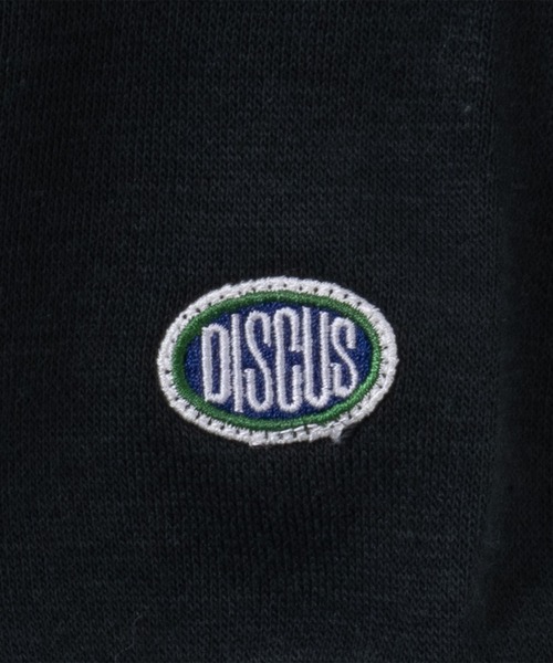 DISCUS（ディスカス）の「DISCUS 袖ワンポイント刺繍 裏ボアトレーナー（スウェット・メンズ・オートミール/グリーン/杢グレー/ブラック/ピンク/ネイビー/ホワイト/チャコールグレー/ブルーグリーン・M/XL/L）」の20枚目の写真