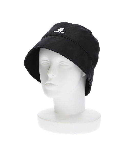 AQO STUDIO SPACE（アコスタジオスペース）の「MILKFED.xAQO STUDIOS BUCKET HAT（ハット・レディース・ブラック/ベージュ・ONE SIZE）」の9枚目の写真