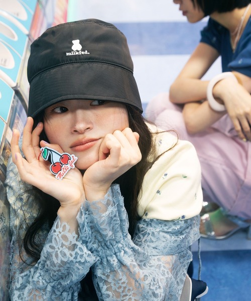AQO STUDIO SPACE（アコスタジオスペース）の「MILKFED.xAQO STUDIOS BUCKET HAT（ハット・レディース・ブラック/ベージュ・ONE SIZE）」の16枚目の写真