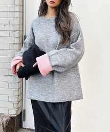 esutoreja | バイカラーニット(ニット/セーター)