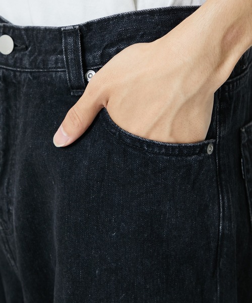 JIEDA(ジエダ)の「USED BAGGY DENIM(デニムパンツ・メンズ・ブラック/インディゴブルー・1/2/3)」の8枚目の写真