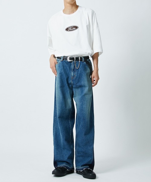 JIEDA(ジエダ)の「USED BAGGY DENIM(デニムパンツ・メンズ・ブラック/インディゴブルー・1/2/3)」の14枚目の写真
