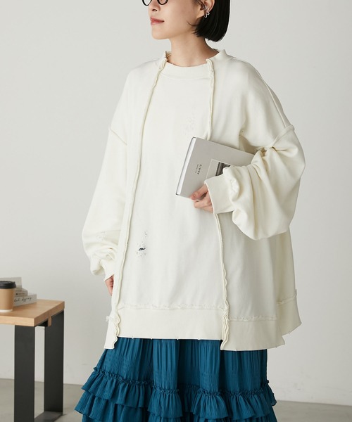 forksy.】ダメージリメイクライクスウェット forksy.│MONO-MART