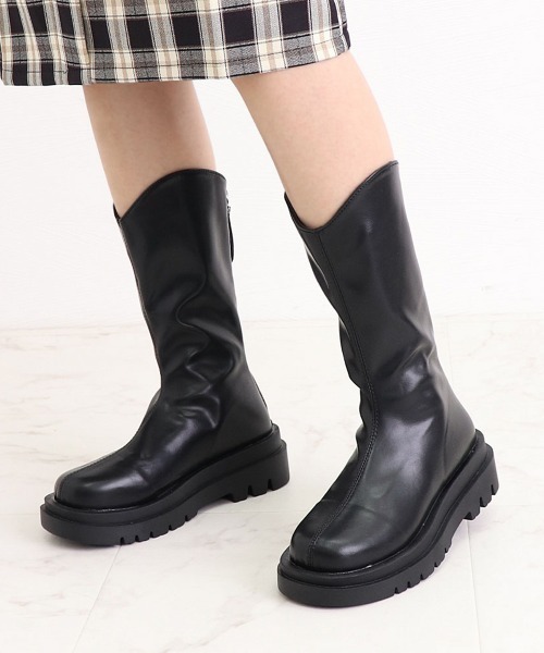 Miniministore(ミニミニストア)の「ロングブーツ ブーツレディース 靴(ブーツ・レディース・ブラック/ベージュ/アイボリー・23.5cm/23.0cm/24.5cm/22.5cm/24.0cm/25.0cm)」の8枚目の写真