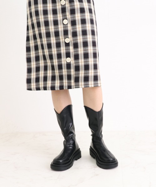 Miniministore(ミニミニストア)の「ロングブーツ ブーツレディース 靴(ブーツ・レディース・ブラック/ベージュ/アイボリー・23.5cm/23.0cm/24.5cm/22.5cm/24.0cm/25.0cm)」の9枚目の写真