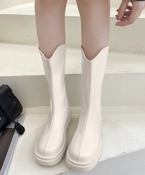 Miniministore(ミニミニストア)の「ロングブーツ ブーツレディース 靴(ブーツ・レディース・ブラック/ベージュ/アイボリー・23.5cm/23.0cm/24.5cm/22.5cm/24.0cm/25.0cm)」の11枚目の写真
