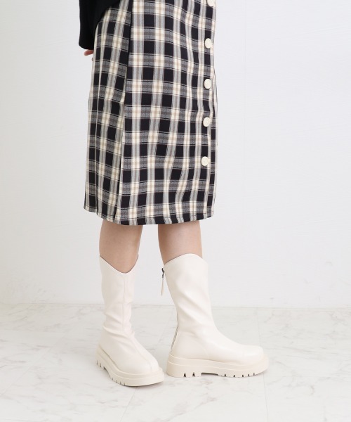Miniministore(ミニミニストア)の「ロングブーツ ブーツレディース 靴(ブーツ・レディース・ブラック/ベージュ/アイボリー・23.5cm/23.0cm/24.5cm/22.5cm/24.0cm/25.0cm)」の15枚目の写真