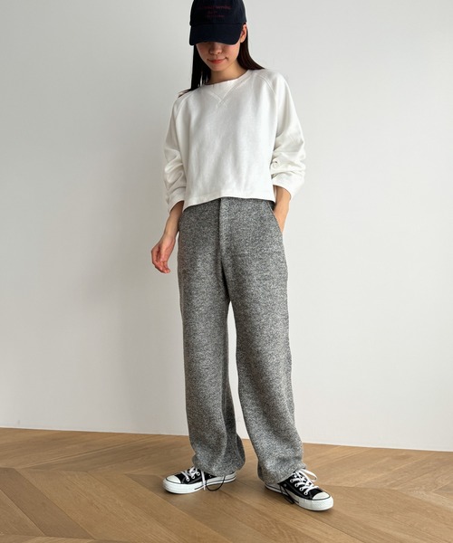 CANAL JEAN(キャナルジーン)の「diggity ウール混ドローストリングパンツ(その他パンツ・レディース・ライトグレー/ネイビー・SMALL/MEDIUM)」の6枚目の写真