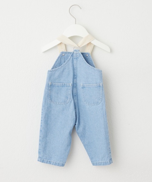 CIAOPANIC TYPY（チャオパニックティピー）の「【BABY】デニムロンパース（ロンパース・キッズ・サックスブルー/ネイビー・80）」の3枚目の写真