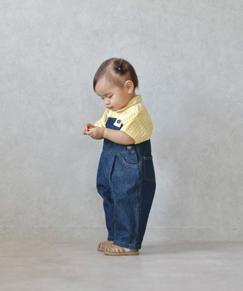 CIAOPANIC TYPY（チャオパニックティピー）の「【BABY】デニムロンパース（ロンパース・キッズ・サックスブルー/ネイビー・80）」の17枚目の写真