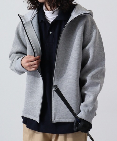 FUNALIVE（ファンアライブ）の「Super stretch full zip hoodie / スーパーストレッチフルジップパーカー フーディー unisex（パーカー・メンズ・ブラック/杢グレー・L/XL/M）」の2枚目の写真