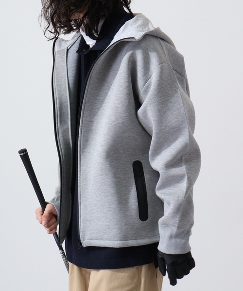 FUNALIVE（ファンアライブ）の「Super stretch full zip hoodie / スーパーストレッチフルジップパーカー フーディー unisex（パーカー・メンズ・ブラック/杢グレー・L/XL/M）」の8枚目の写真