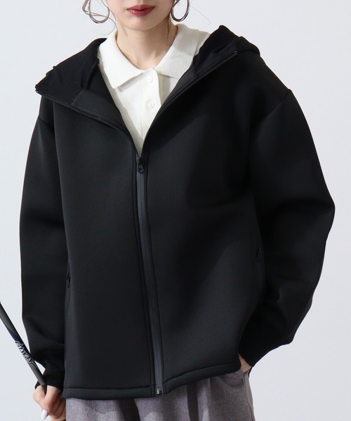 FUNALIVE（ファンアライブ）の「Super stretch full zip hoodie / スーパーストレッチフルジップパーカー フーディー unisex（パーカー・メンズ・ブラック/杢グレー・L/XL/M）」の3枚目の写真