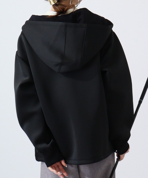 FUNALIVE（ファンアライブ）の「Super stretch full zip hoodie / スーパーストレッチフルジップパーカー フーディー unisex（パーカー・メンズ・ブラック/杢グレー・L/XL/M）」の5枚目の写真