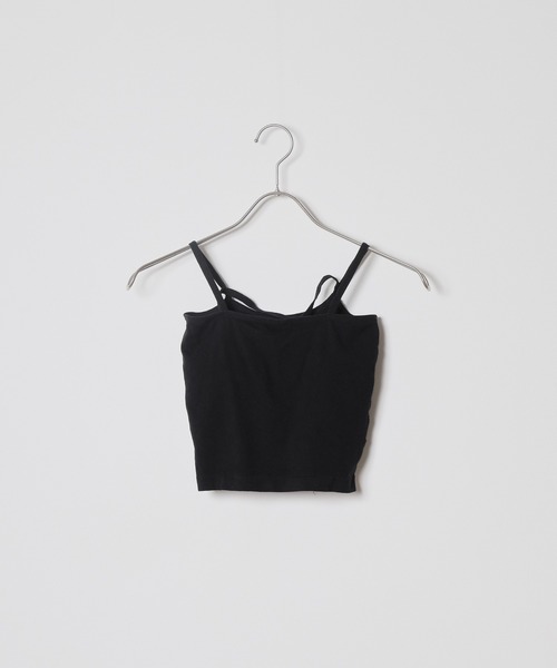 AO2（アオズ）の「Asymmetry camisole / カップ付きキャミソール アシンメトリーデザイン（キャミソール・レディース・ブラウン/ホワイト/ブラック/グレー・FREE）」の10枚目の写真