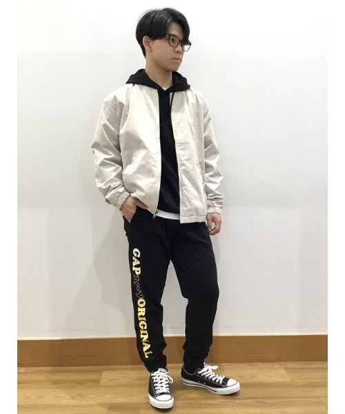 GAP（ギャップ）の「GAPロゴ コットンボンバージャケット(ユニ