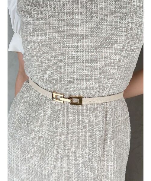 RESEXXY（リゼクシー）の「ビットゴムベルト（ベルト・レディース・ベージュ/ブラック/ホワイト・FREE）」の2枚目の写真