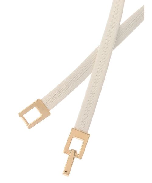 RESEXXY（リゼクシー）の「ビットゴムベルト（ベルト・レディース・ベージュ/ブラック/ホワイト・FREE）」の7枚目の写真