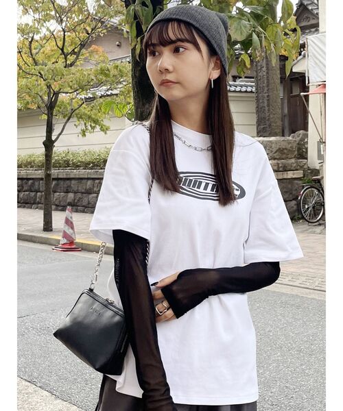 MURUA（ムルーア）の「トライアングルチェーンポシェット（ハンドバッグ・レディース・ブラック/ホワイト・FREE）」の11枚目の写真