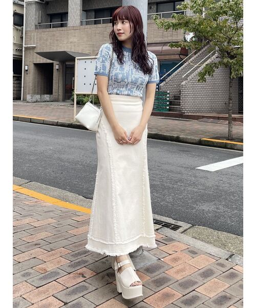 MURUA（ムルーア）の「トライアングルチェーンポシェット（ハンドバッグ・レディース・ブラック/ホワイト・FREE）」の18枚目の写真