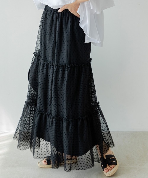 ❤️値下げ❤️【新品】LA DOUBLE J ティアードスカート XS コットン 新品】LA DOUBLE J ティアードスカート XS 春夏 コットン100%
