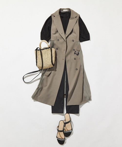 ANY SIS（エニィスィス）の「バイカラーミニカゴショルダー バッグ（ショルダーバッグ・レディース・ベージュ系/ライトグレー系・2）」の5枚目の写真