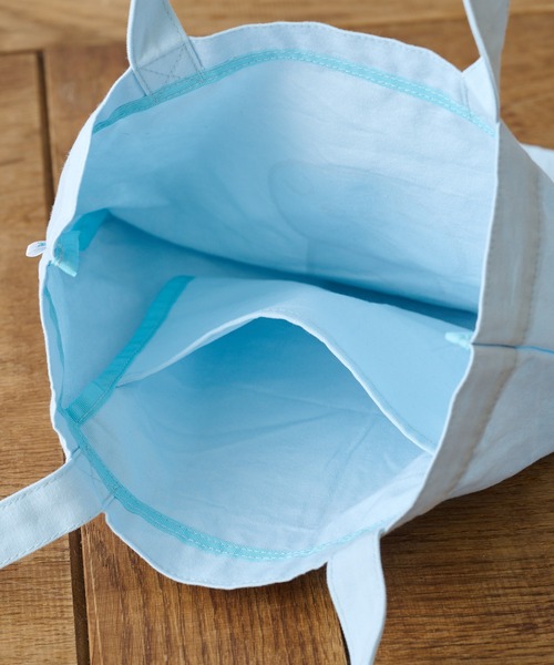 BIRTHDAY BAR（バースデイバー）の「【みやぎちか×BIRTHDAY BAR】スクエアトートバッグ（トートバッグ・レディース・グレー/ブルー/ピンク・フリー）」の5枚目の写真