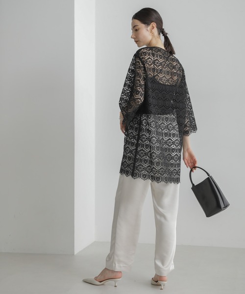 セール】クロシェタイルレースチュニックブラウス(セットアップ可