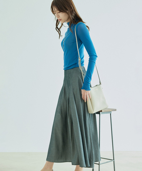 Jayro(ジャイロ)の「リヨセルタックフレアースカート(スカート・レディース・チャコールグレー/イエロー/サックスブルー・FREE)」の11枚目の写真