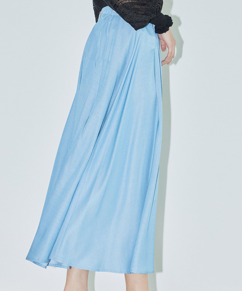 Jayro(ジャイロ)の「リヨセルタックフレアースカート(スカート・レディース・チャコールグレー/イエロー/サックスブルー・FREE)」の13枚目の写真