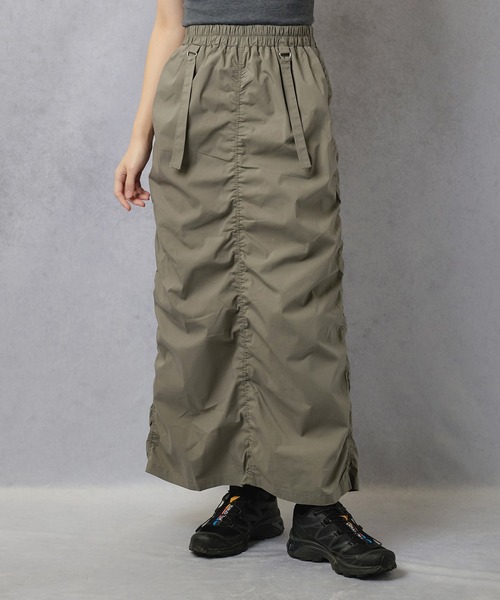 Lull（ルル）の「【Lull / ルル】ミリタリーギャザースカート（スカート・レディース・カーキ/ブラック/ベージュ・ONESIZE）」の22枚目の写真