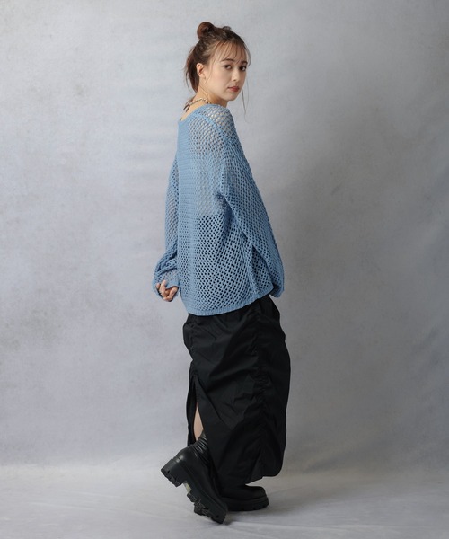 Lull（ルル）の「【Lull / ルル】ミリタリーギャザースカート（スカート・レディース・カーキ/ブラック/ベージュ・ONESIZE）」の18枚目の写真