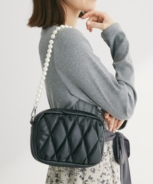 ・KOSSORECO パールハンドルキルトショルダー